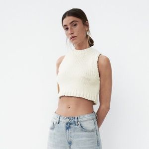 Zara Cropped Knit Top